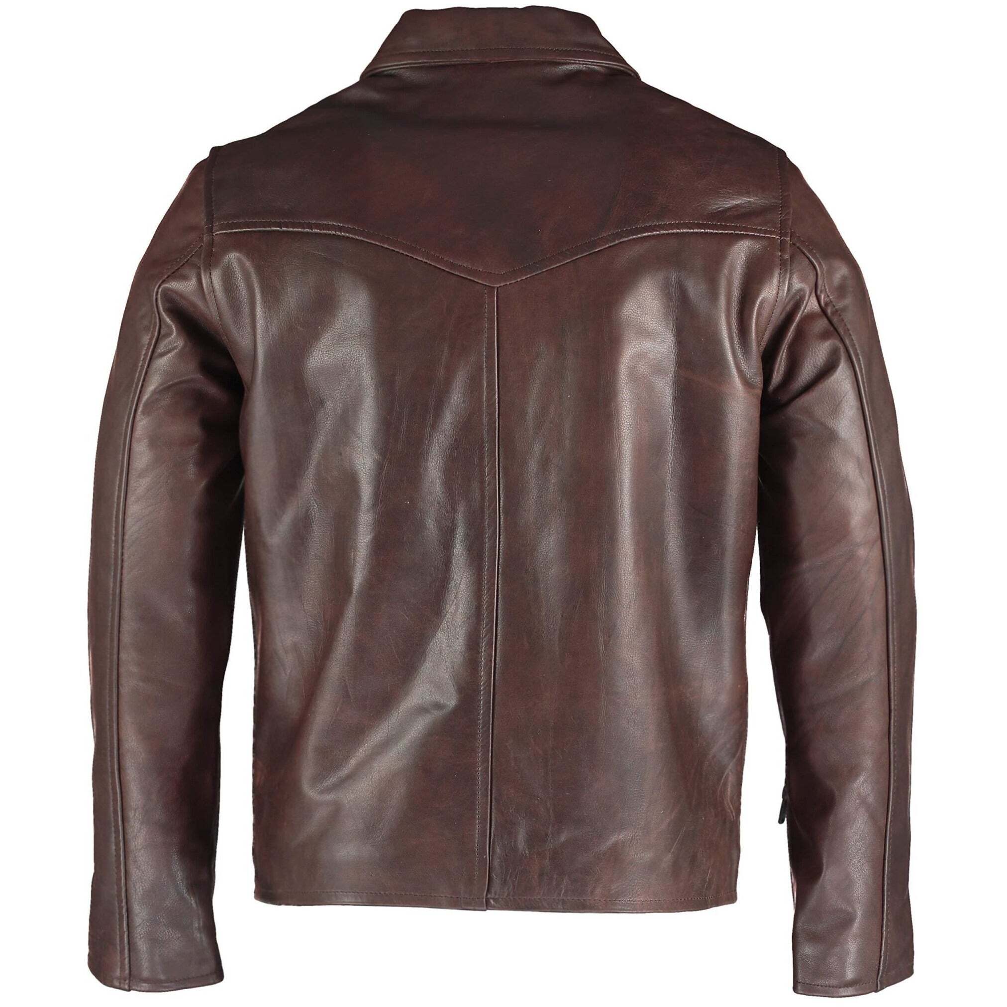 Men's The Wheelman Vintage Brown Leather Jacket