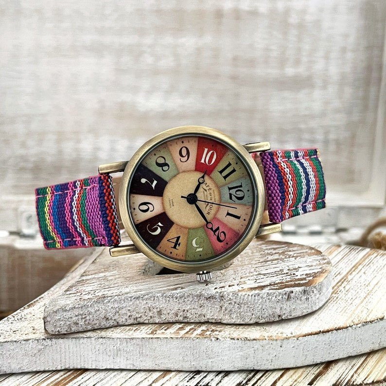 LAST DAY 49% OFF 🎁-Watches for women with multicolour rainbow pattern