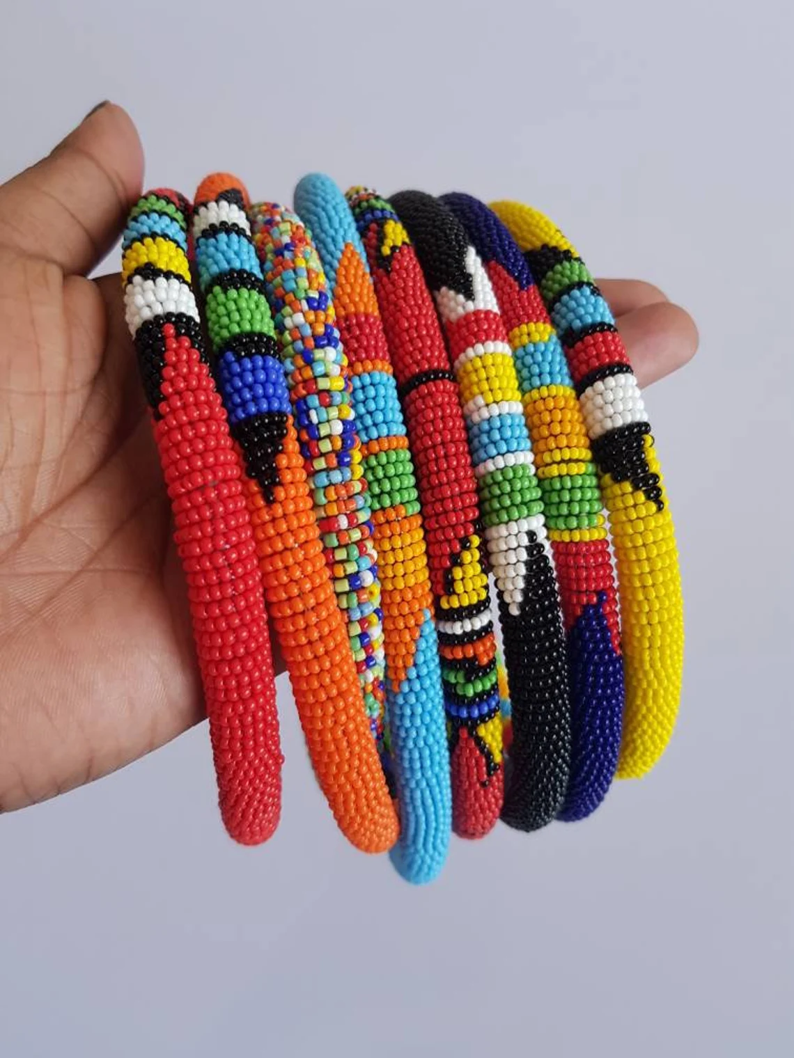 8pcs || African tribal necklace || Beaded necklace jewelry || necklaces for women