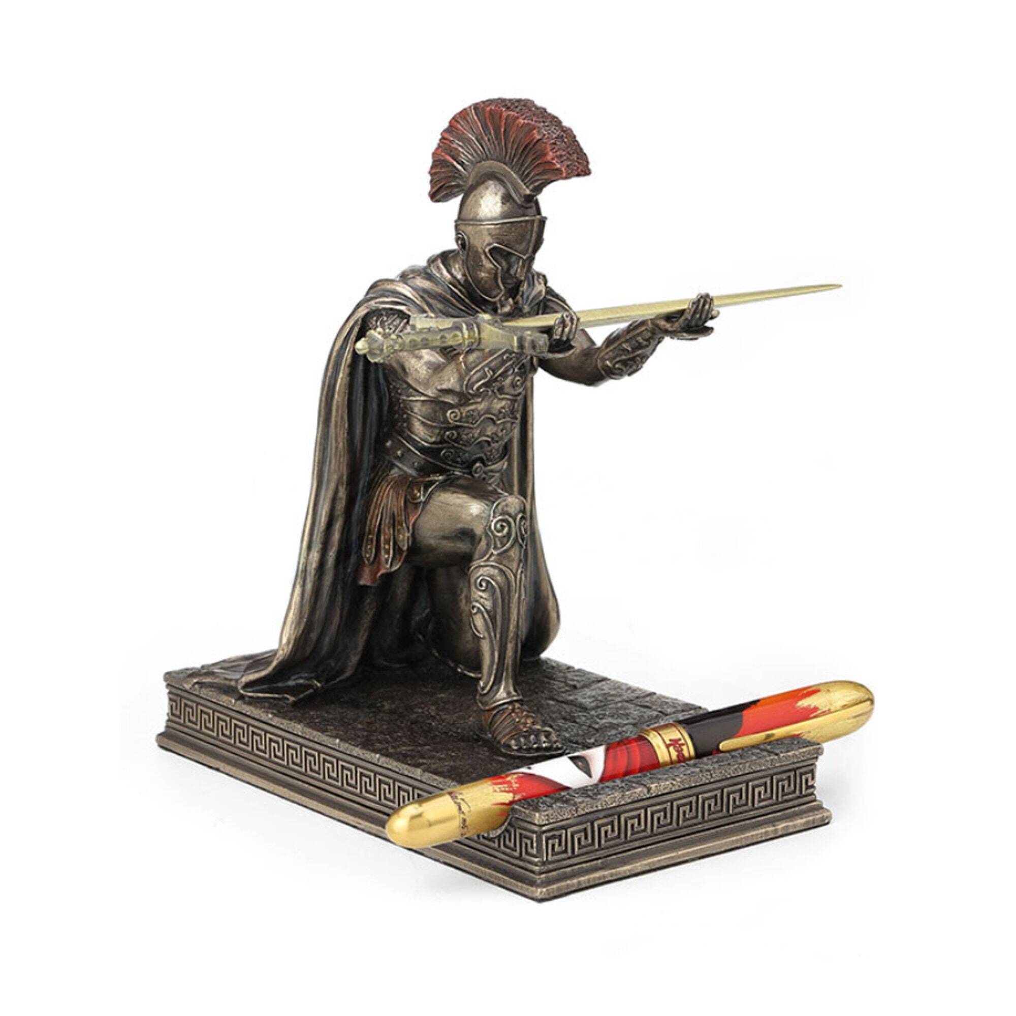 🔥SALE 50% OFF🔥Roman commander statue desk decoration pen holder