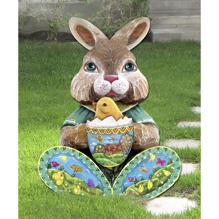 Easter Bunny Decor Figurine