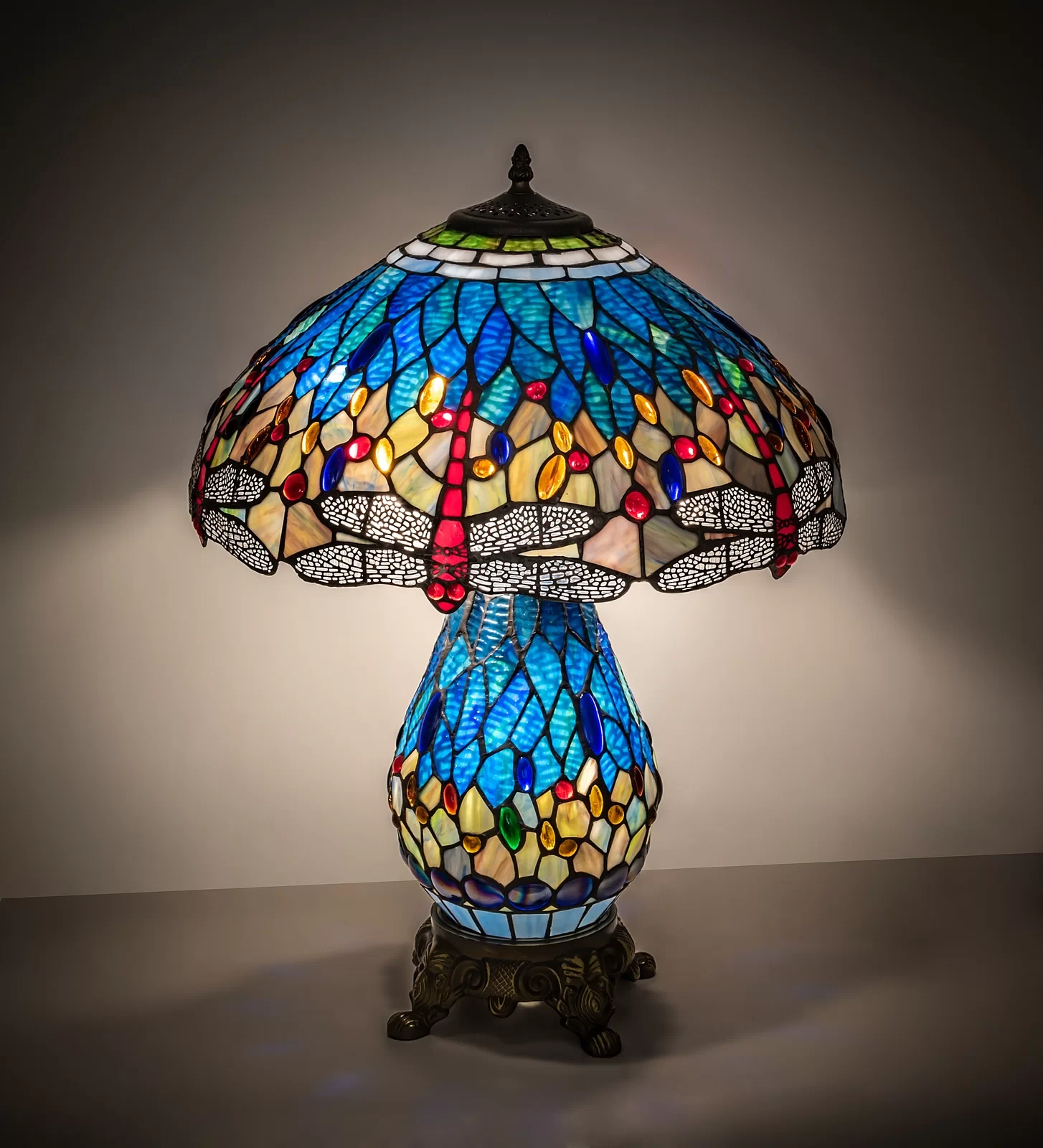 Diane 25'' Blue Table Lamp
