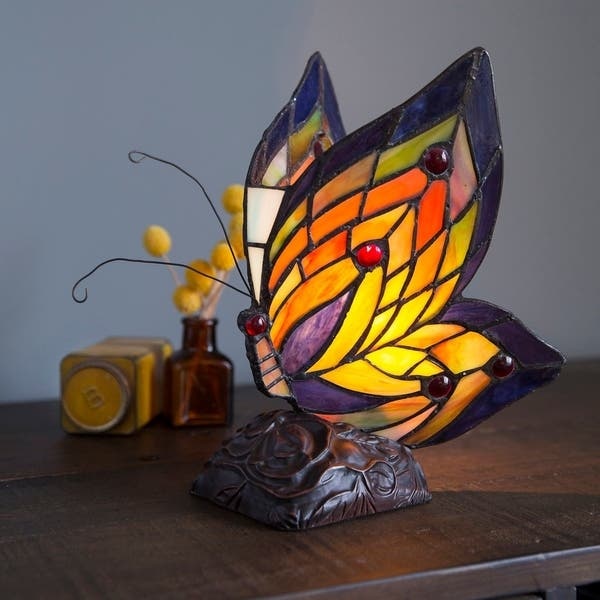 Yellow Butterfly Accent Lamp