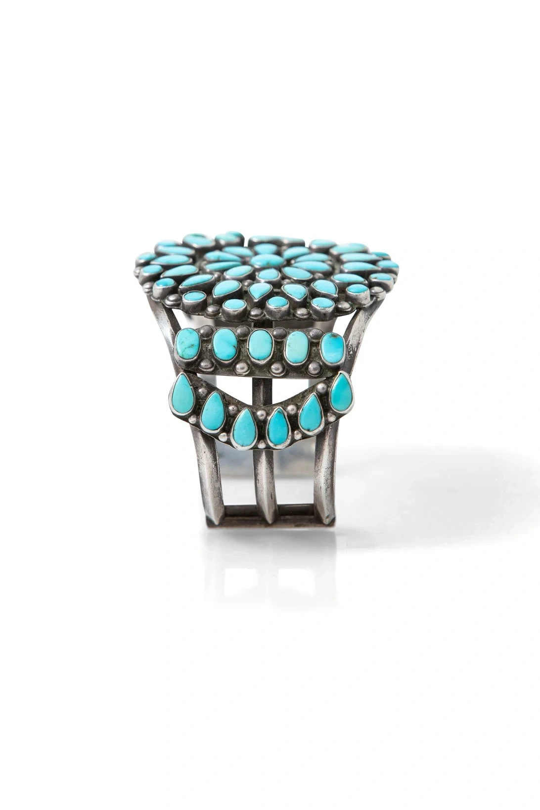 Cuff, Cluster, Turquoise, Vintage, 2419