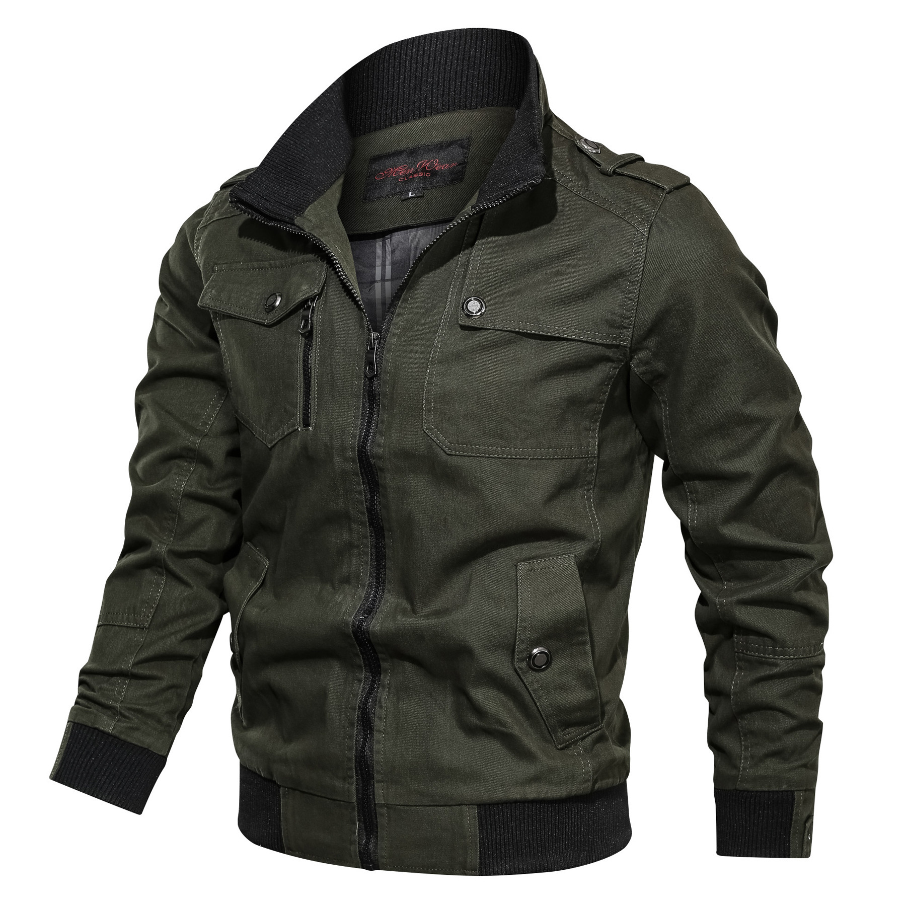 Mens outdoor cotton sports jacket