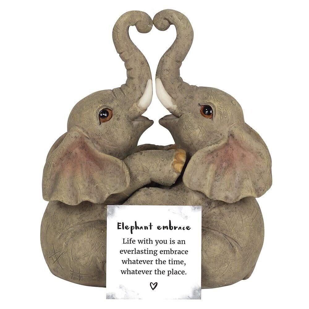 Animal Love Couple Cuddling Pair Figurine Ornament Home Decor