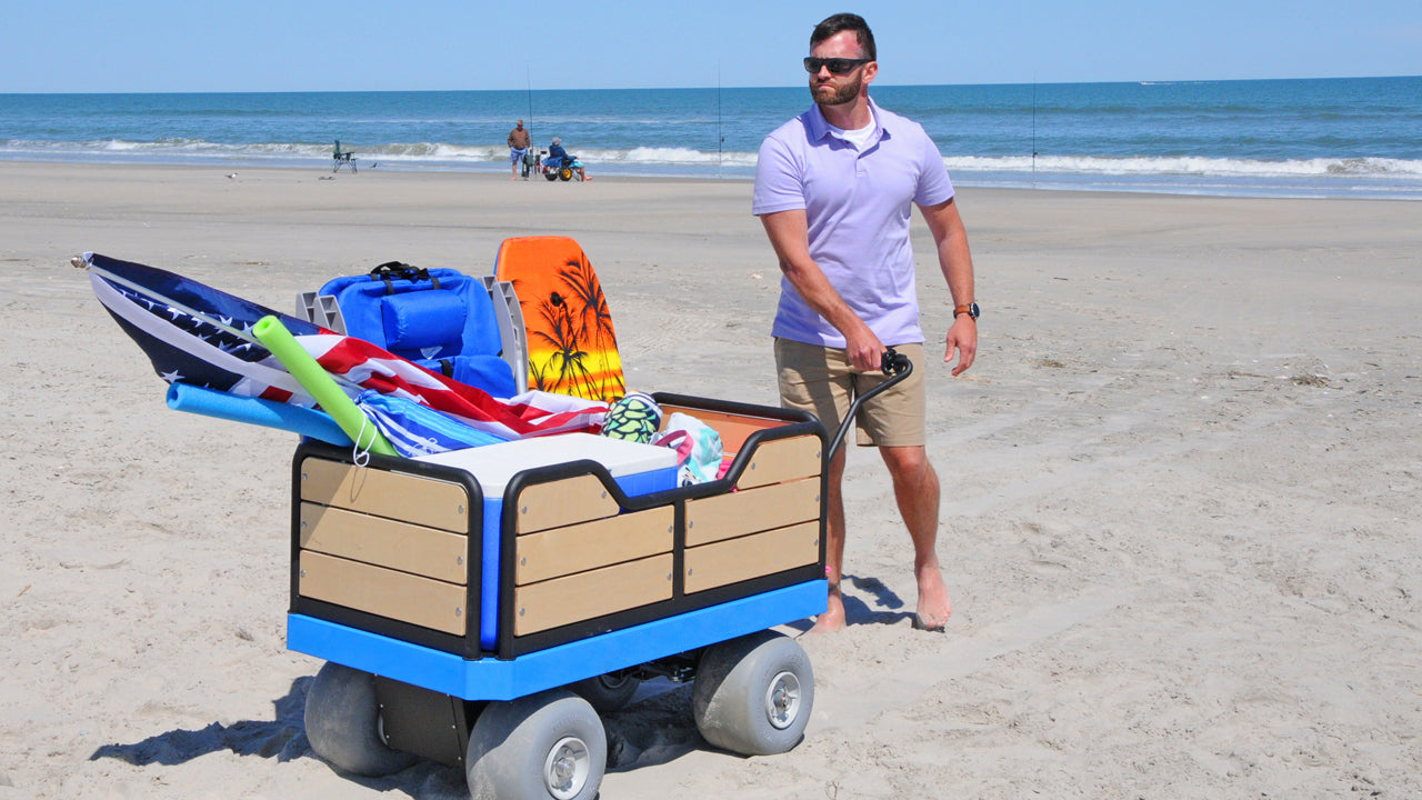 Electric Motorized Beach Wagon-2023 Favorite New Beach Cart