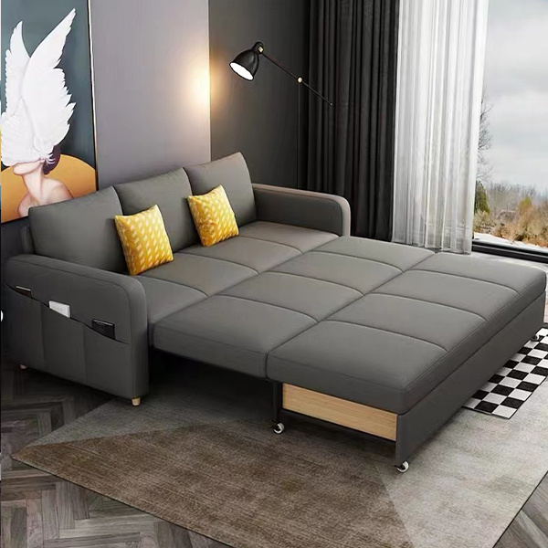 Sofá-cama multifuncional dobrável com alça