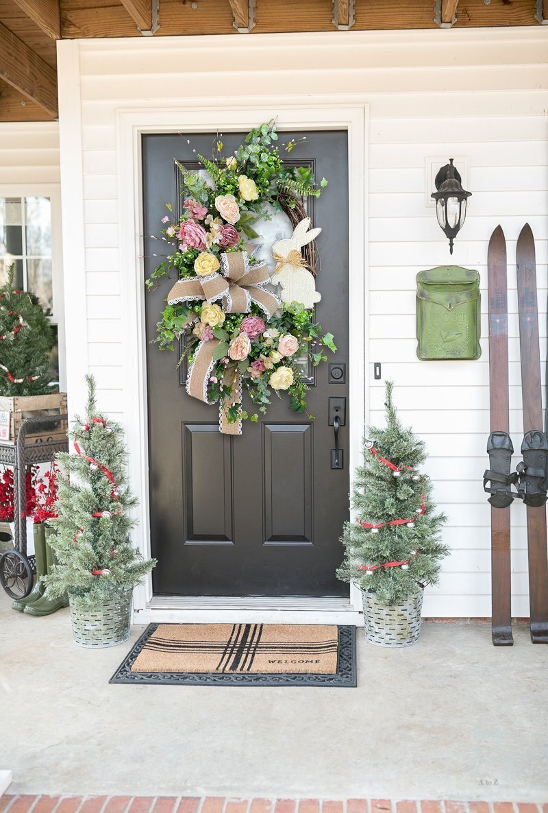 ustic Bunny Wreath|Spring Wreaths for Front Door