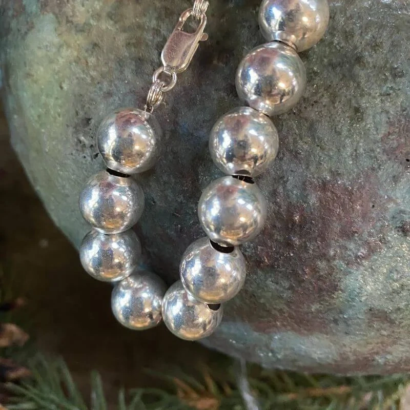 Sterling Silver Pearls Bracelet