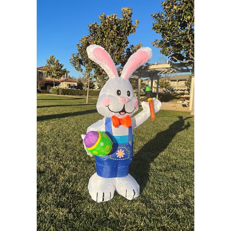 Rabbit Holding Color Pen Decoration Inflatable