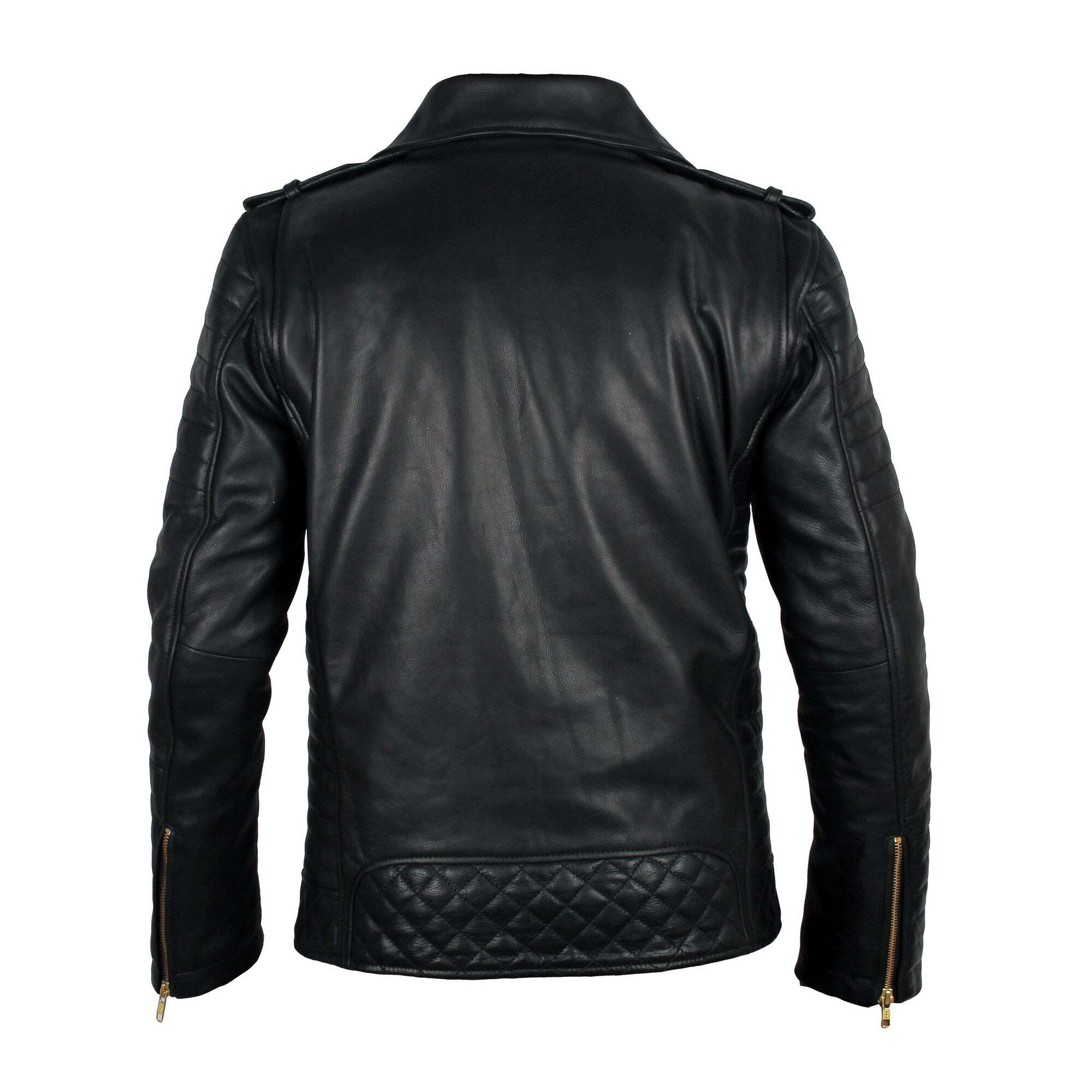 Quilted Biker leather jacket