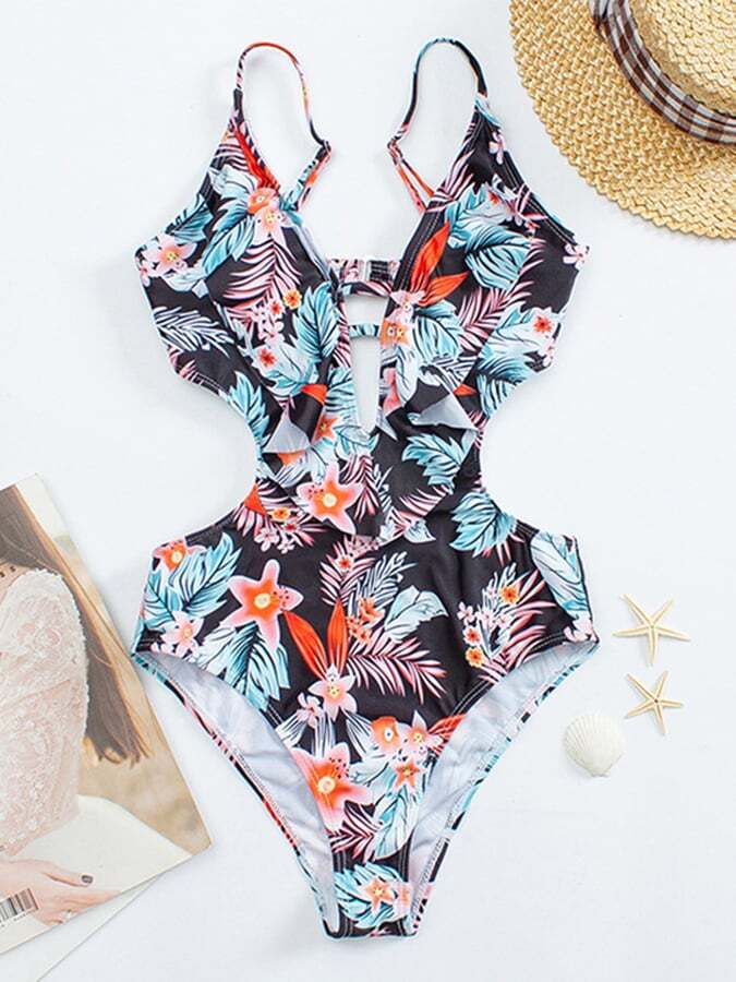 SexyFashionable Cut-out One Piece Swimsuit