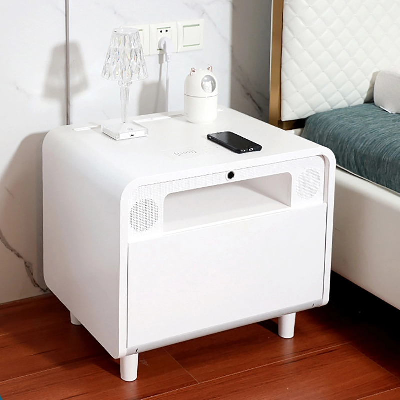 🔥【Limited Time Offer】Smart Bedside Table - Bluetooth Speaker/Fingerprint Recognition/Wireless Charging/Ambient Light