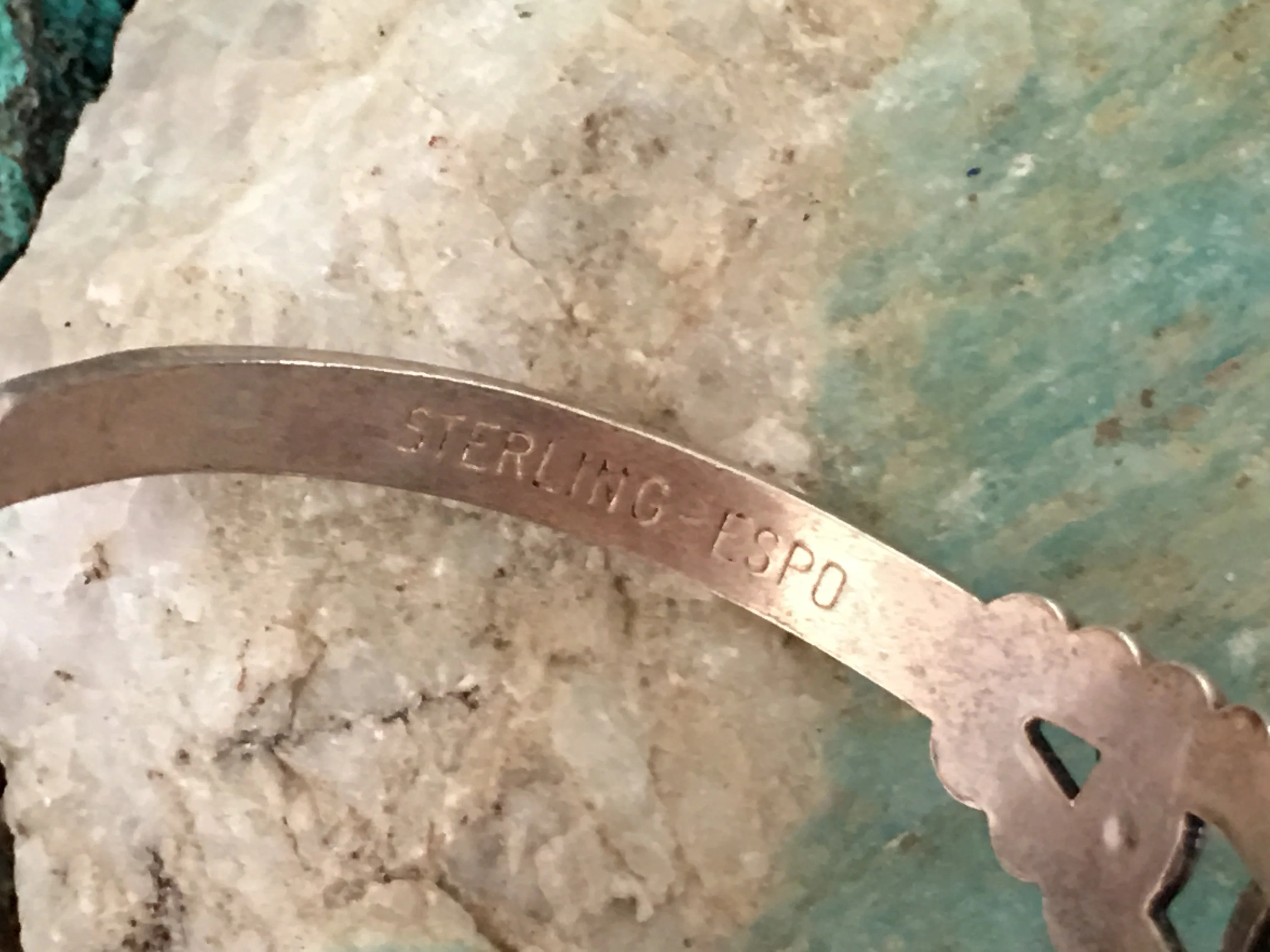 Vintage Navajo Sterling Silver Bracelet Fred Harvey Era