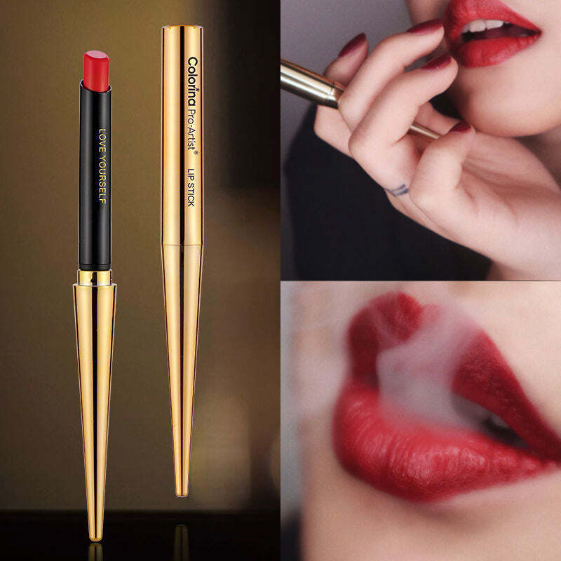 Matte Cigarette Lipstick Sexy Nude Red Lips