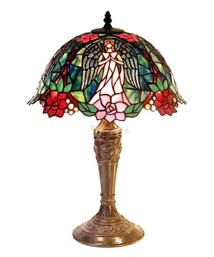 Green & Red Angel Table Lamp