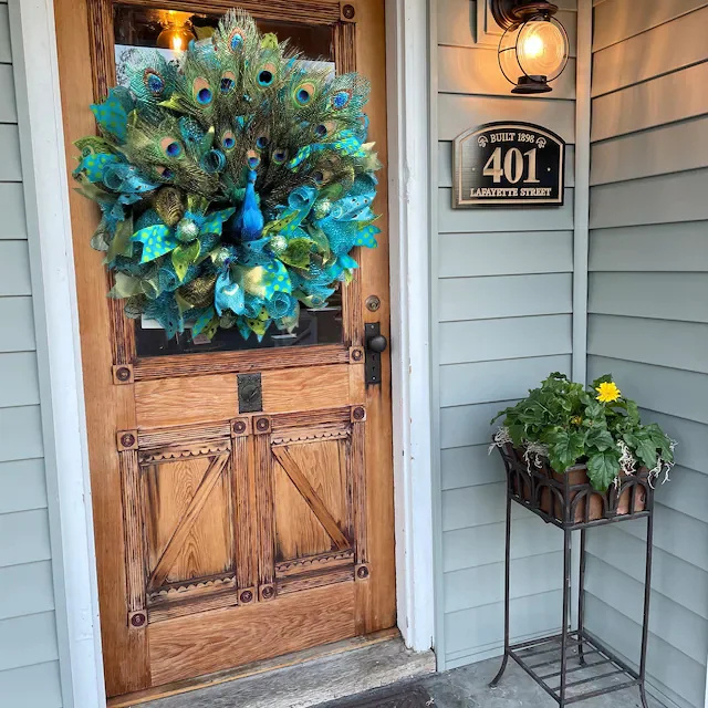 😍Wreaths to Wow Your Neighbors🦚Gorgeous Peacock Wreath-Buy 2 Free Shipping