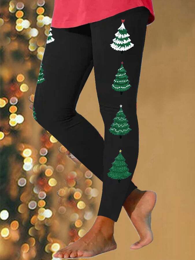 Women's Christmas Tree🎄 Print Leggings