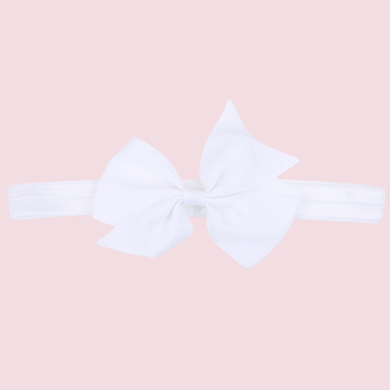 10-piece Pure Color Ribbed Bow Hair Ties Hair Accessories
