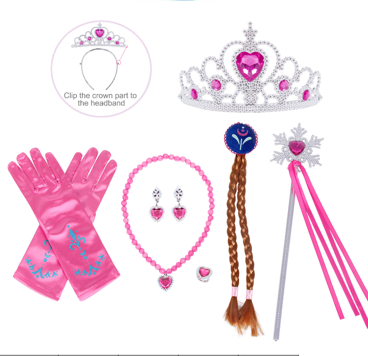 Girls Princess Crown Accessories