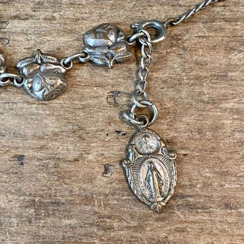 Vintage Devotional Metal Bracelet Catholic