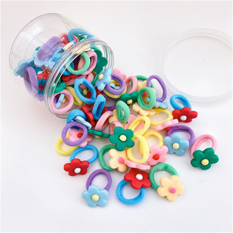 20 Pieces Girls Elastic Rubber Band Hair Tie