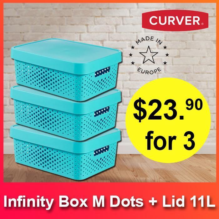 CNY BOX SET! Infinity Box Dots M + Lid 11L