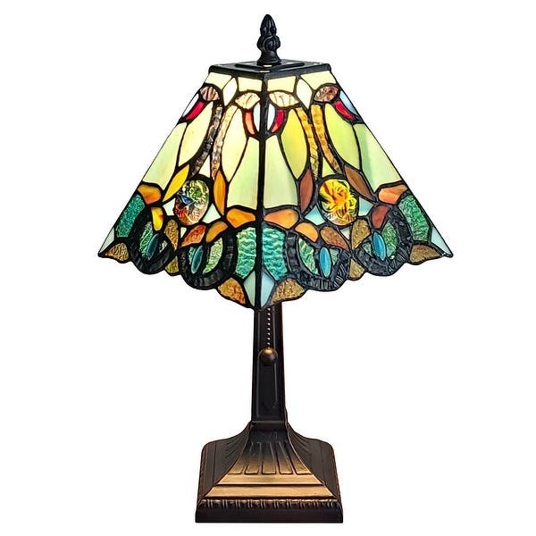 Floral Mission Style Table Lamp
