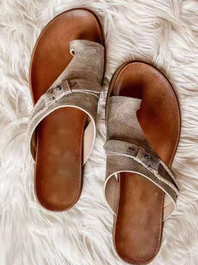 Flat Roman Slippers