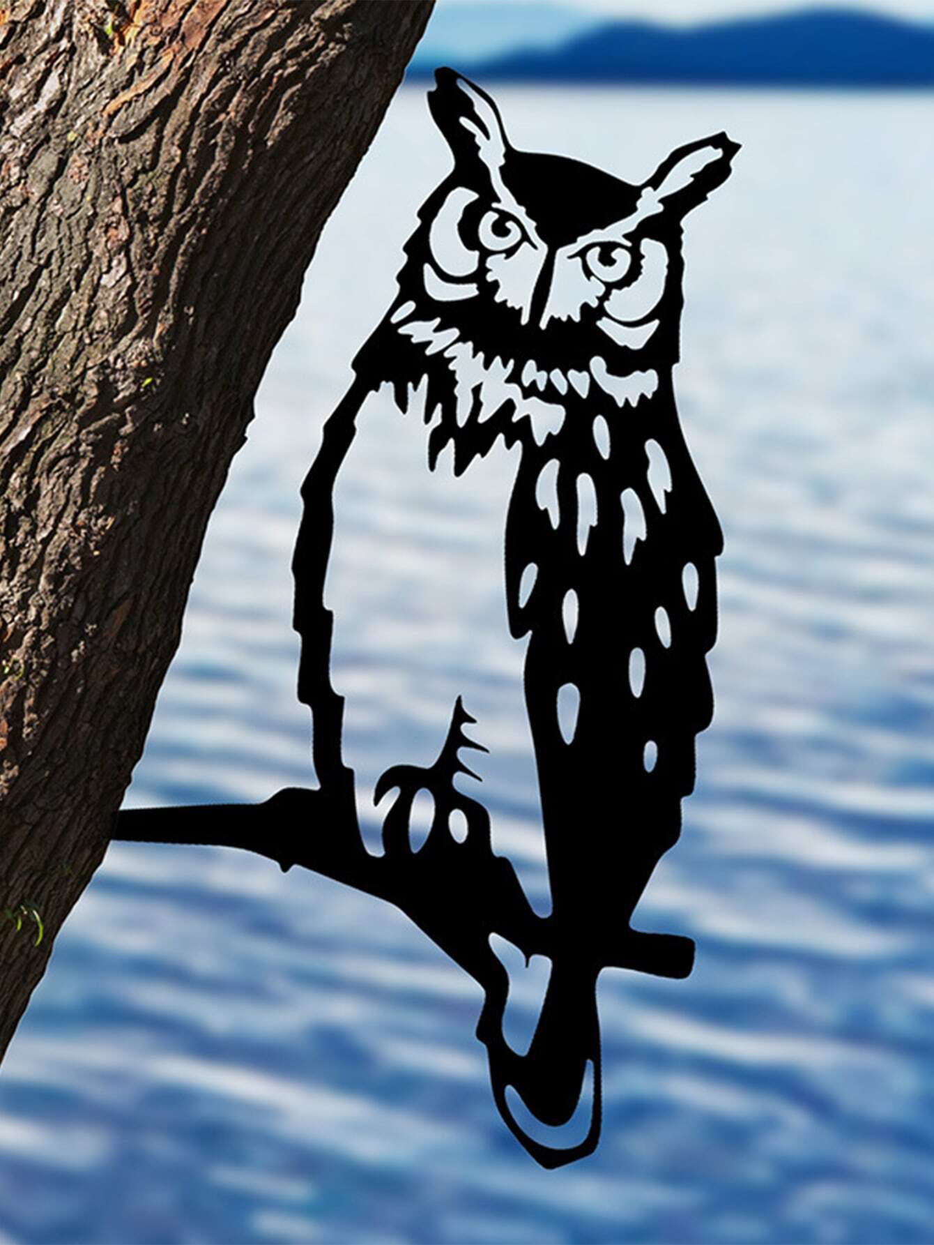 1pc Owl Design Decorative Garden Stake