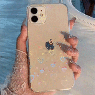 Clear Love Heart Case For iPhone