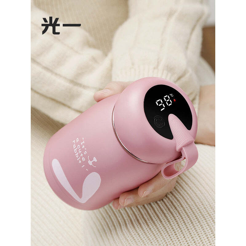 Insulation cup female cute water cup small portable students high -face value smart net red mini mini girl cup