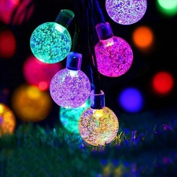 SOLAR POWERED LED OUTDOOR STRING LIGHTS！