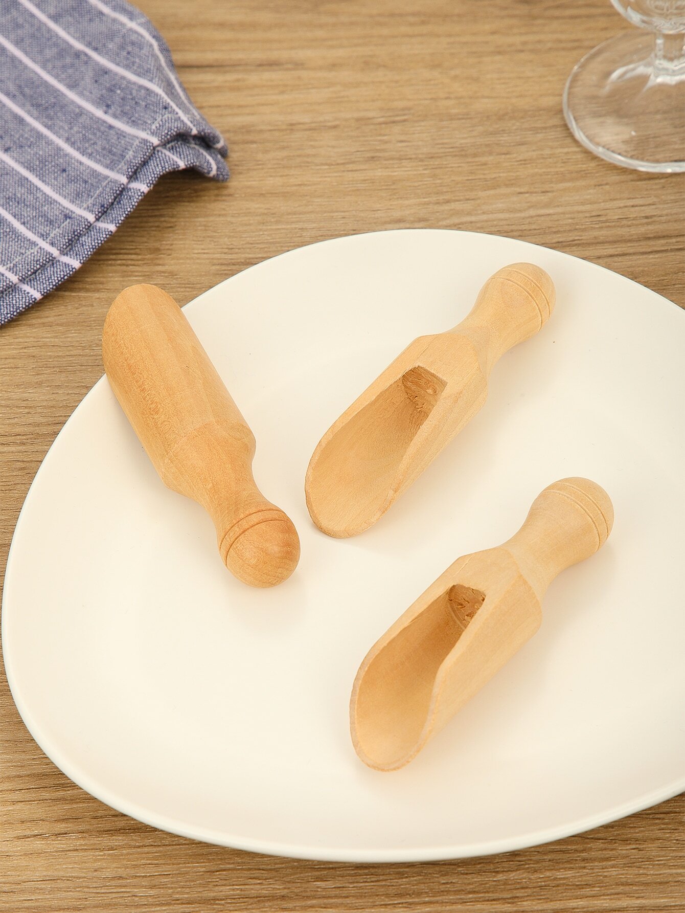 3pcs Solid Wooden Spoon