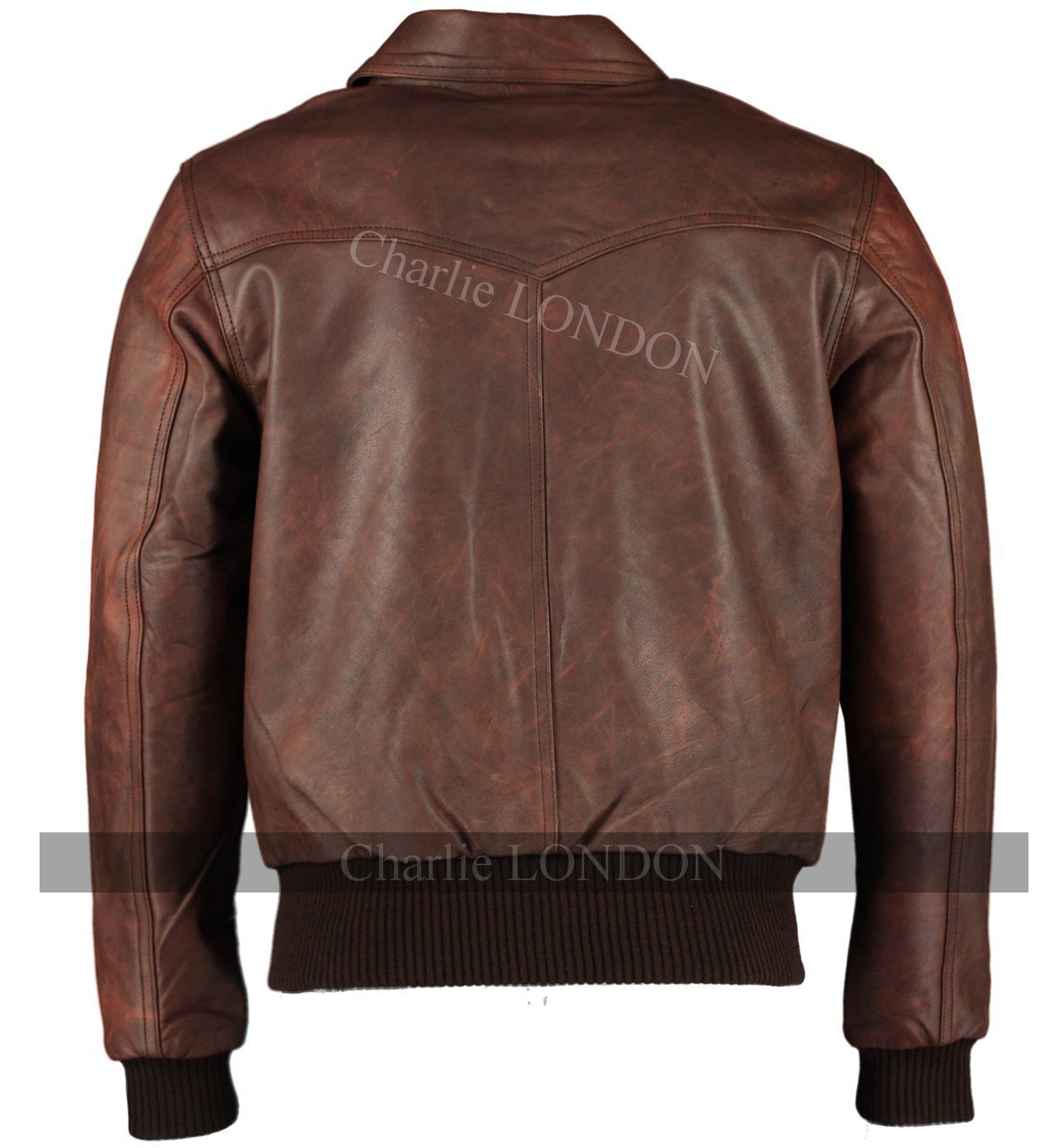 Men's The Deal Black Bomber Leather Jacket