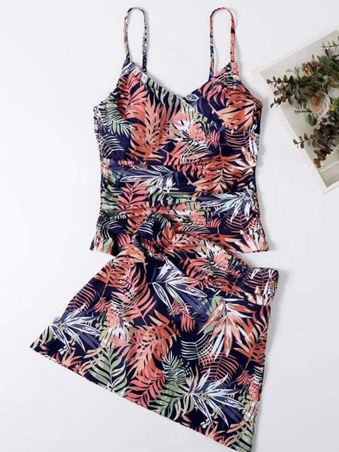 Printed Sling One-piece Swimsuit