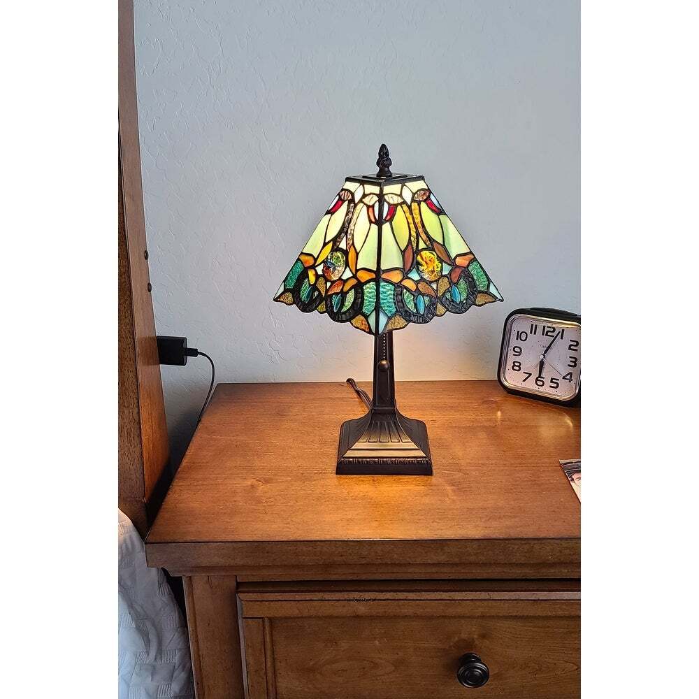 Floral Mission Style Table Lamp