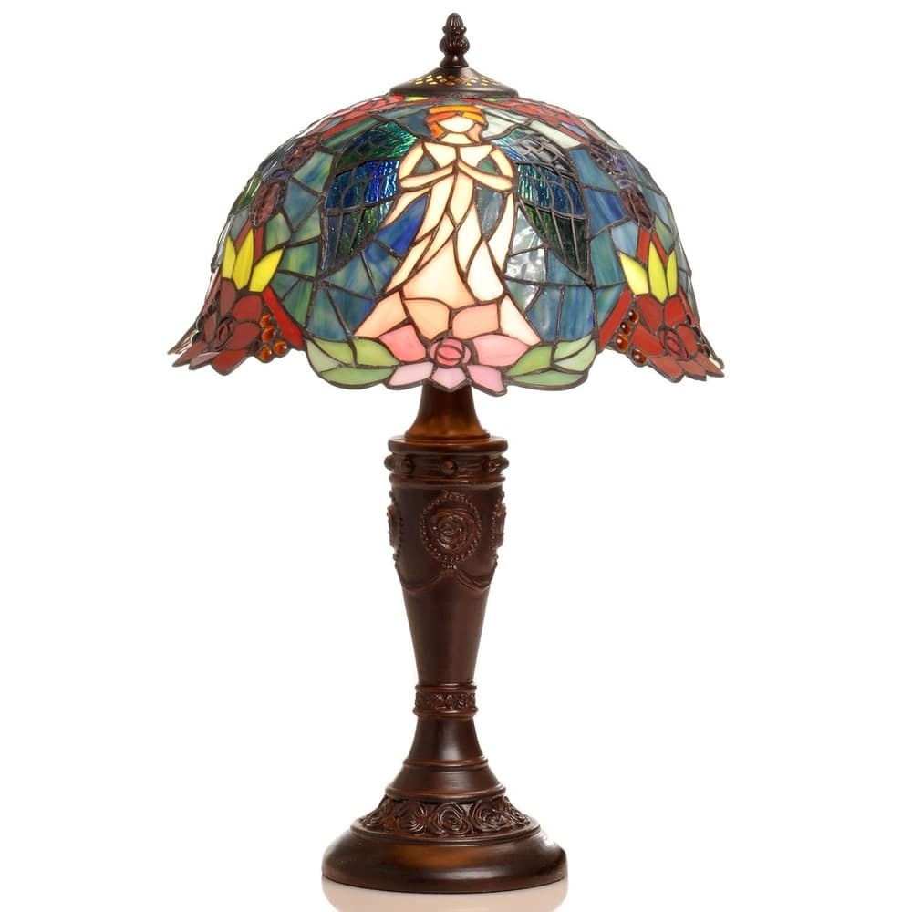 Angel Stained Glass Table Lamp
