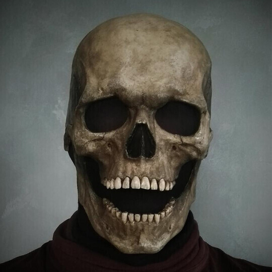 (🎃Halloween Early Sale-50% OFF) Full Head Skull mask/helmet with Movable Jaw