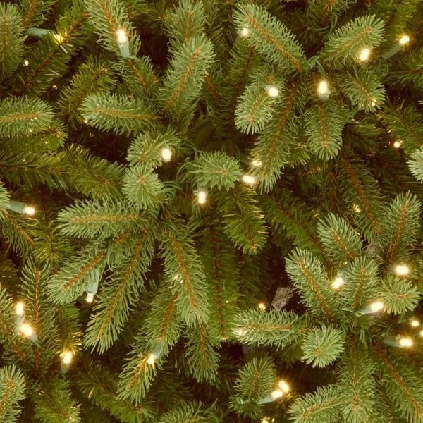 7-1/2 ft. Feel Real Jersey Fraser Medium Fir Hinged Artificial Christmas Tree with 1000 Clear Lights