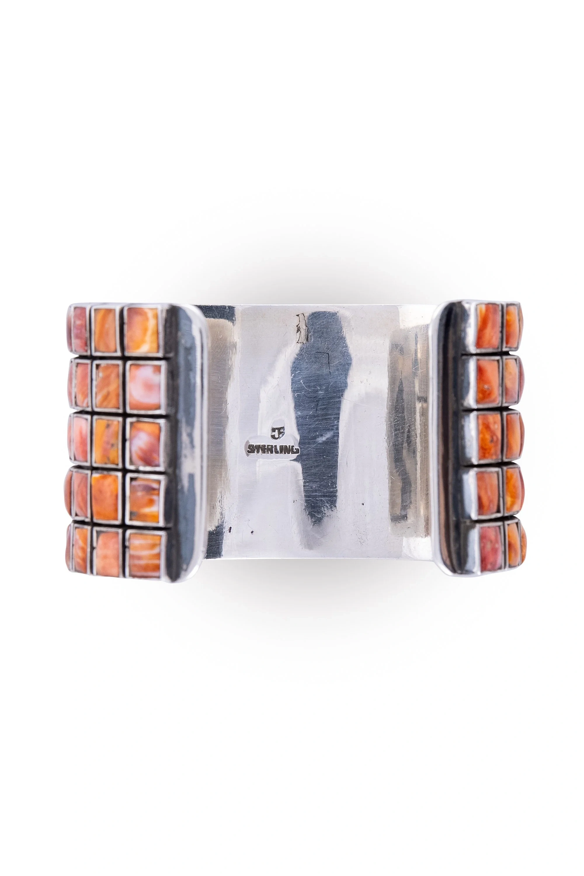 Cuff, Orange Spiny Oyster, 5 Row, Federico, Contemporary, 2727