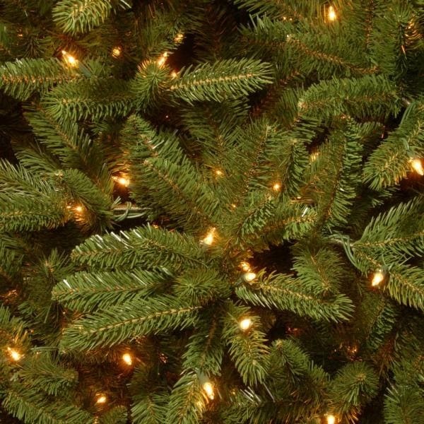 6.5 ft. Grand Fir Pencil Slim Artificial Christmas Tree with Clear Lights