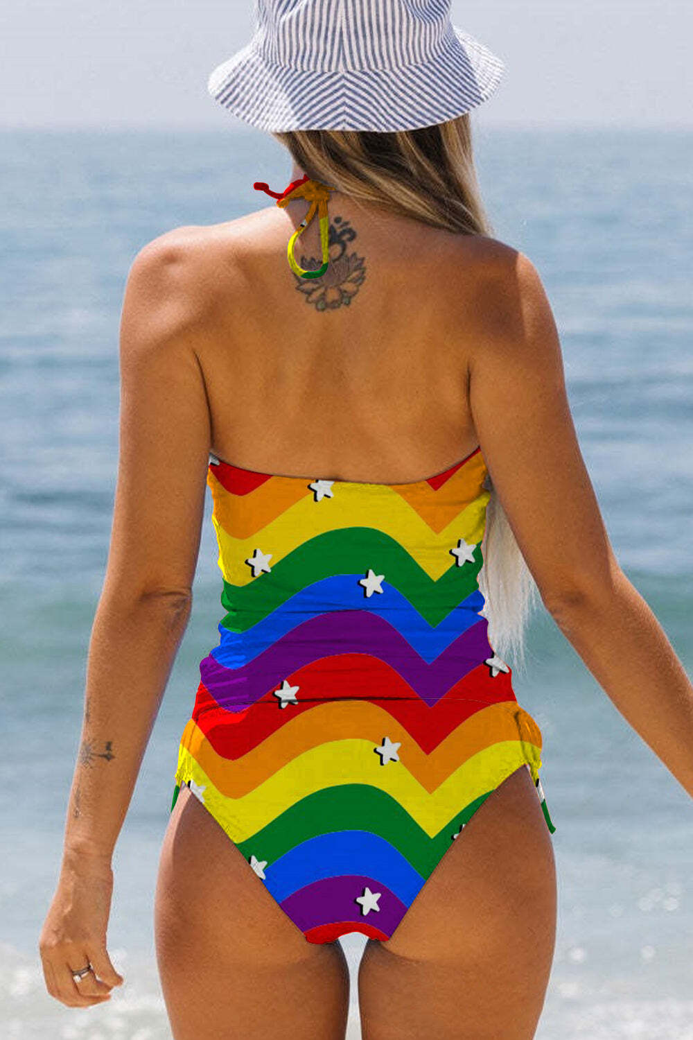 [CLEARANCE SALE]Rainbow Tie Dye Bikini Swimsuit