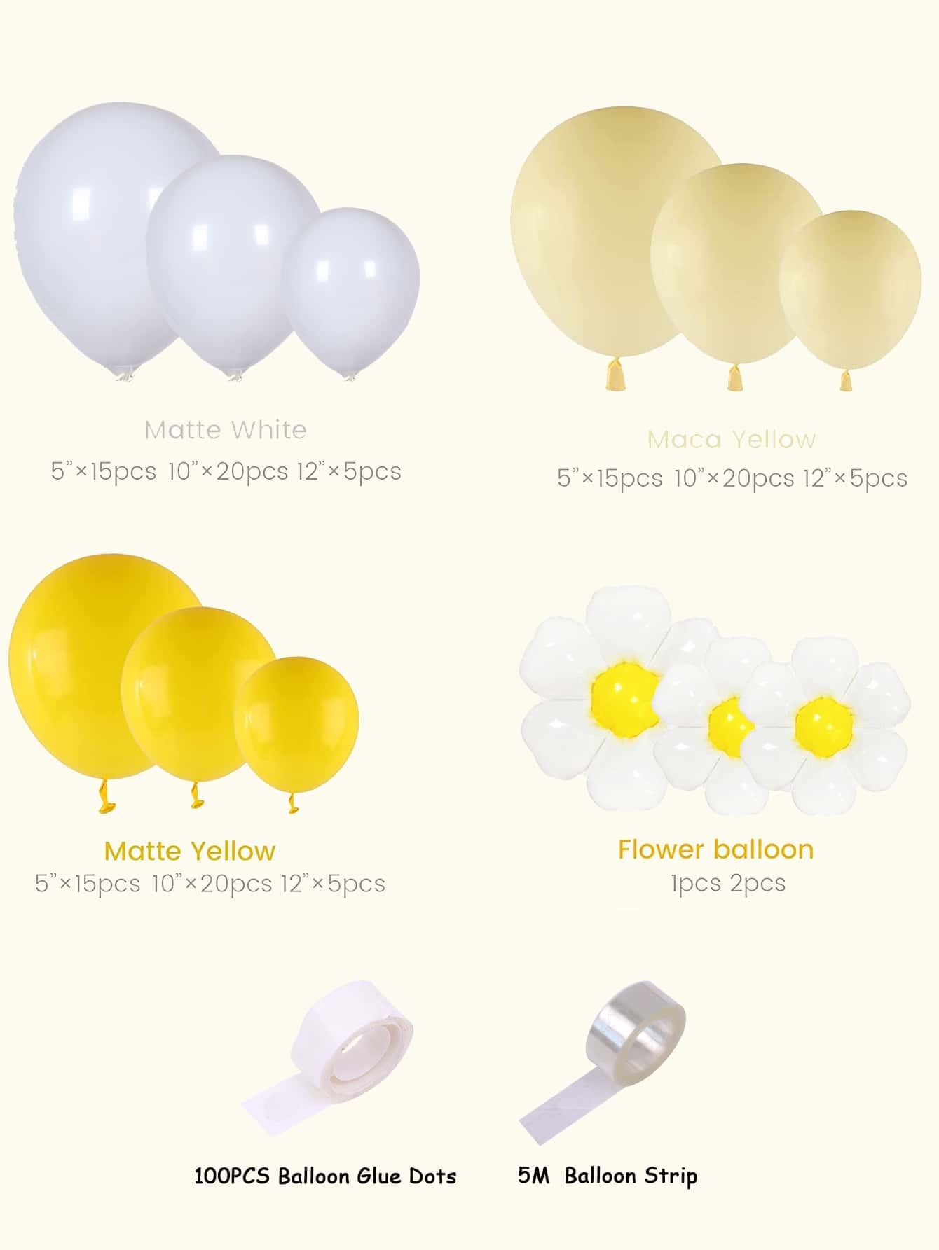 🔥Factory overstock - 125pcs Flower Design Balloon Garland