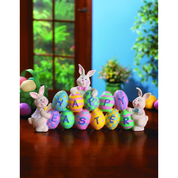Eggs & Easter Bunnies Tabletop Decoration - Home Decor - 1 Piece