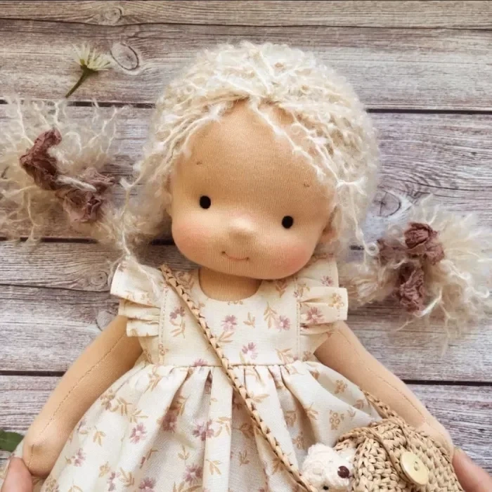 Handmade Knitted Doll - Luna