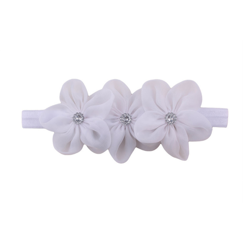 Three Little Flowers Baby Hair Band