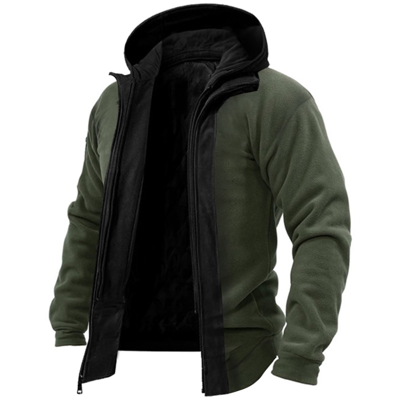 Mens Outdoor Warm Tactical Fleece Jacket Coat
