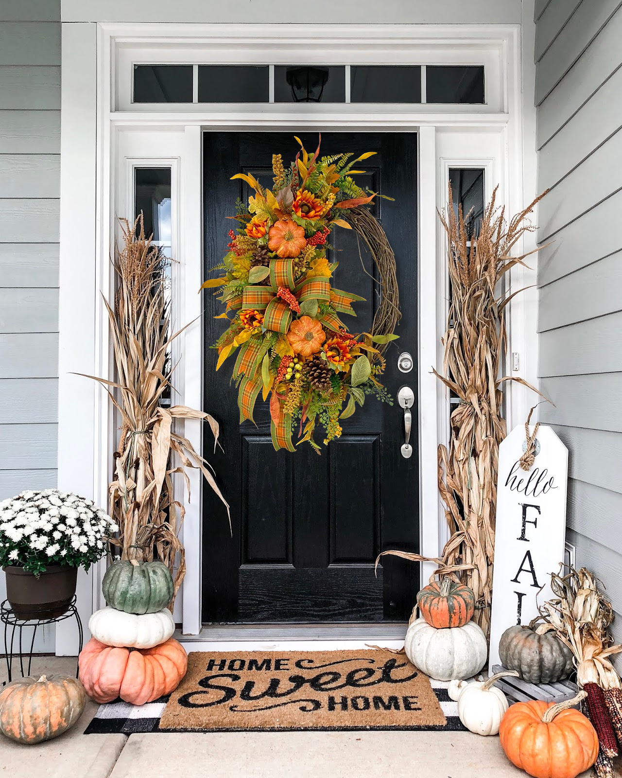 🔥HOT SALE🍁Floral Fall Sunflowers Wreath